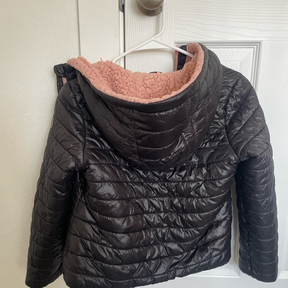 MICHAEL Michael Kors Black and Pink Kids Puffer Jacket - Picture 5 of 5